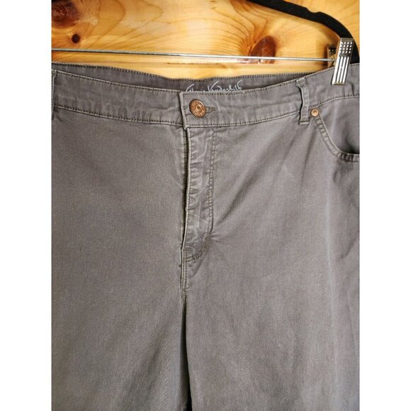 Gloria Vanderbilt Womens Capri Size 24 Brown Solid Amanda Capri Jeans - Picture 8 of 13